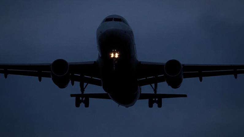 Avião no ar