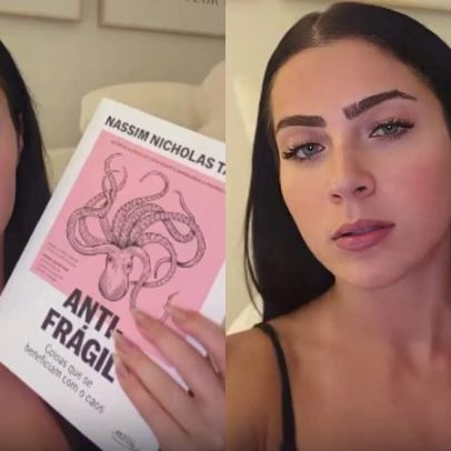 Jade Picon compra livro pela capa e desiste ao ver o número de páginas