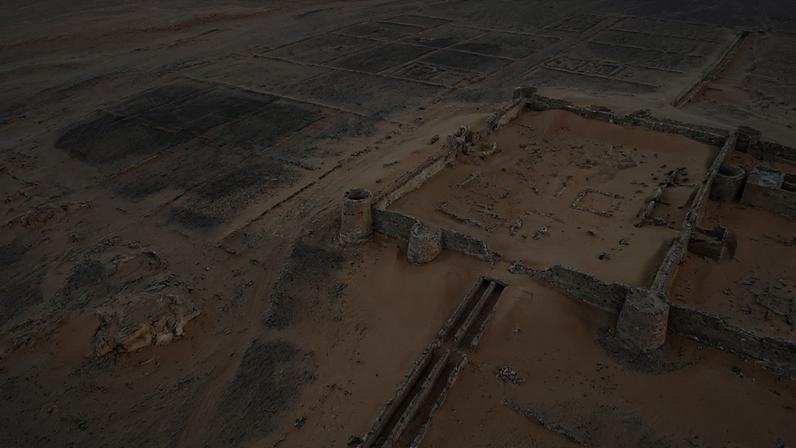 Reconstrução digital de estruturas e canais subterrâneos no deserto da Líbia atual