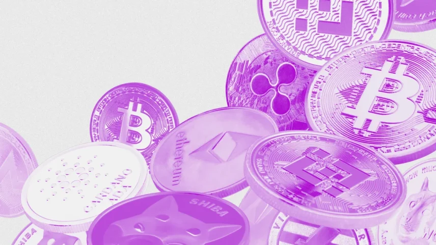 Imagem de bitcoin, criptomoedas e criptoativos.