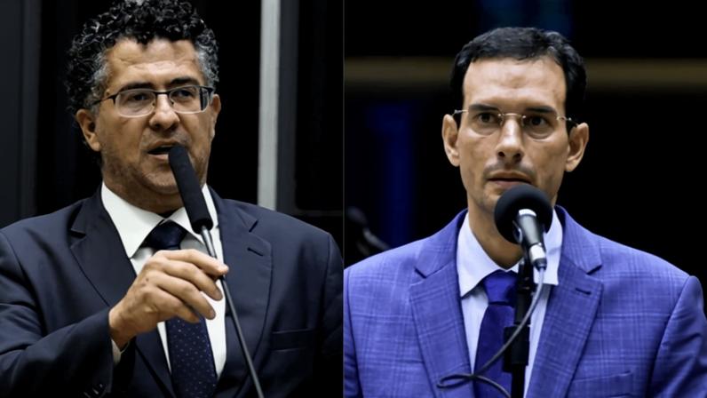 Alencar Santana, presidente da Comissão Especial da 6X1 e Leo Prates, relator da matéria | Reprodução