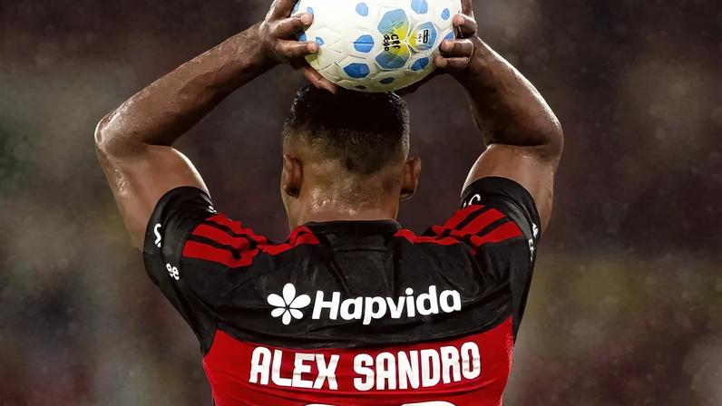 Alex Sandro cobra lateral em jogo entre Flamengo e Remo; veterano tem futuro indefinido (Foto: Adriano Fontes / Flamengo)