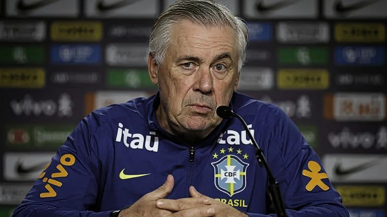 Carlo Ancelotti, técnico da Seleção Brasileira, divulga a lista final no dia 18 de maio