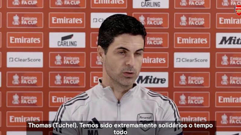 Arteta atualiza estado de lesionados e negociações com seleções