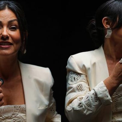 Suzana Alves emociona ao lançar livro Por trás da máscara há vida