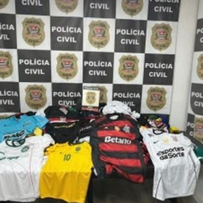 Seis presos por venda de camisas de futebol falsificadas em SP
