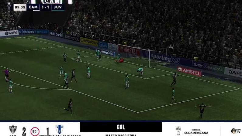 Atlético-MG celebra sua classificação na Sul-Americana