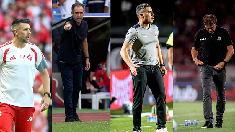 Sequência de resultados ruins balança treinadores de times do Campeonato Brasileiro