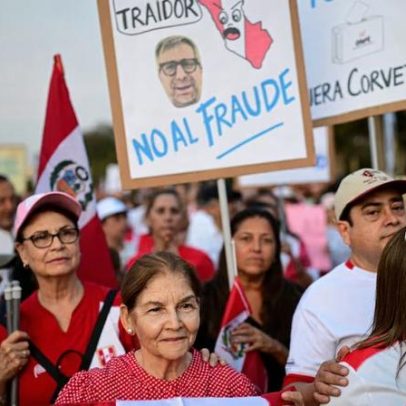 Protestos no Peru reúnem 3 mil contra alegação de fraude eleitoral