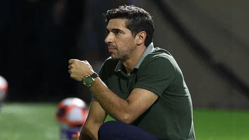 Técnico Abel Ferreira durante partida do Palmeiras
