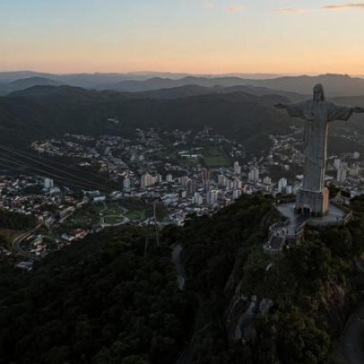 Cristo Redentor de Poços de Caldas chega a 30 m e é o 3º maior do Brasil