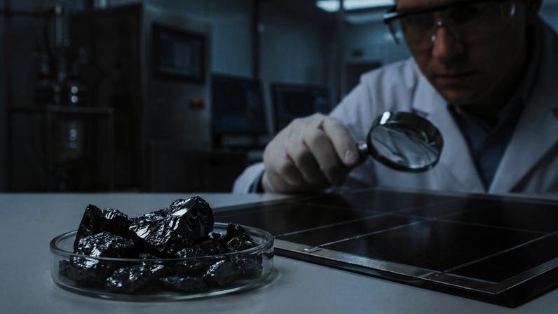 (Imagem ilustrativa)Metal raro com forte odor de alho que é utilizado na fabricação de painéis solares de película fina de alta tecnologia