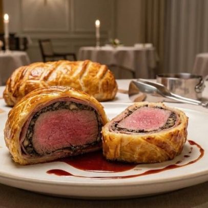 Guia de Gordon Ramsay revela técnica definitiva do Beef Wellington com 200°C