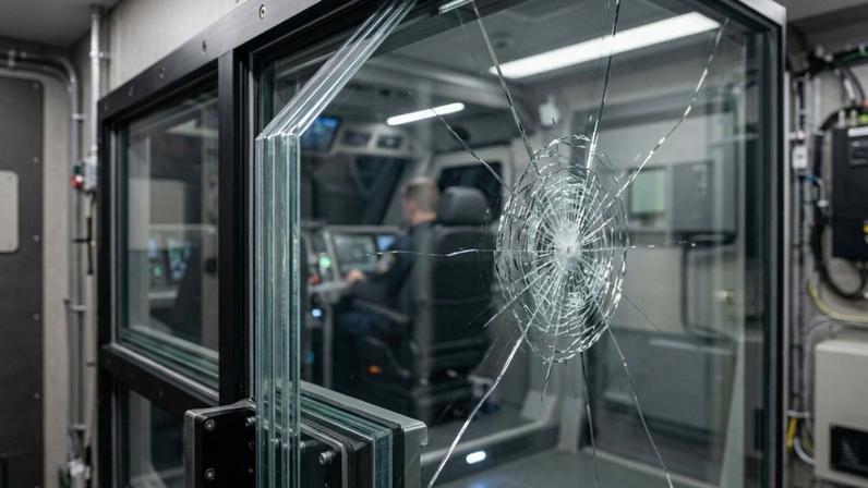 O vidro blindado moderno aguenta tiro de fuzil e ainda mantém a visão perfeita de quem está atrás dele