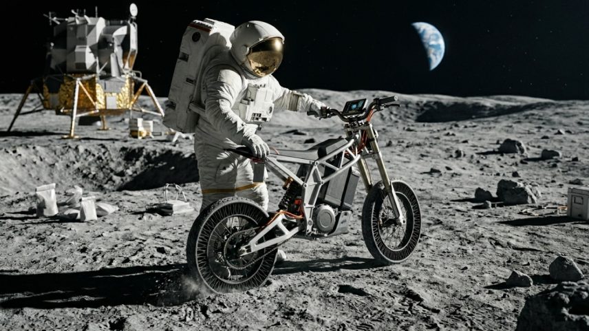 Protótipo de moto elétrica da NASA de 1960 serve de base para missões lunares
