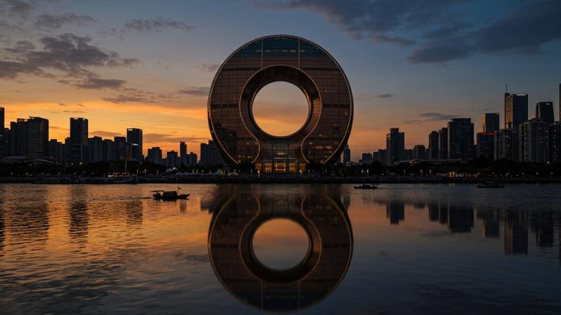Edifício circular na China rompe padrões arquitetônicos com inovação estrutural e simbólica