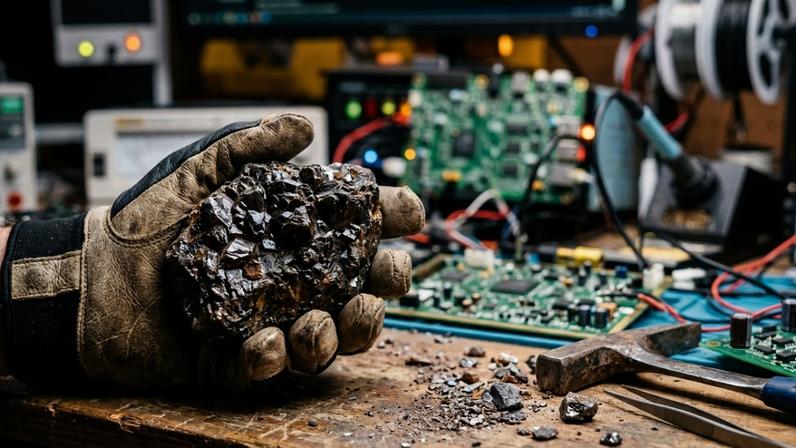 Minério de cassiterita é recurso crítico para a indústria global de semicondutores