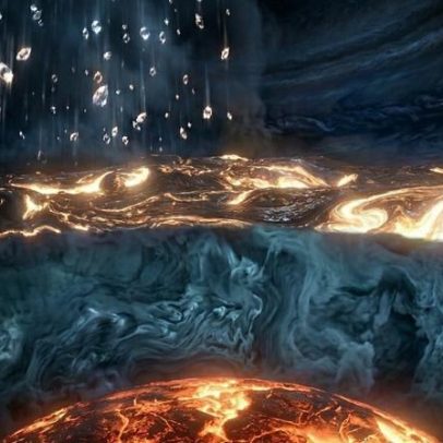 Netuno e Urano teriam oceano de diamante líquido que explica mistério magnético