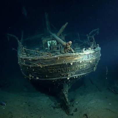 Navio de madeira afundado há mais de 100 anos permanece intacto a 3.000 m na Antártida