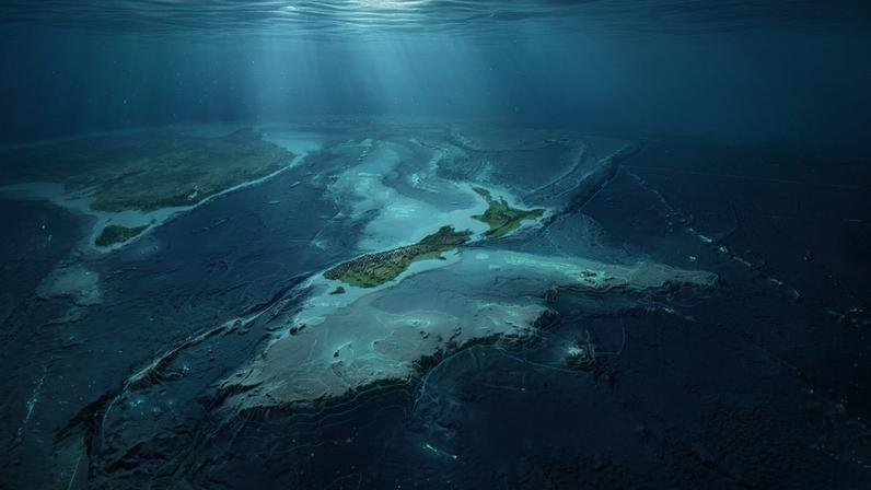 Massa continental submersa no Pacífico abriga montanhas e recursos minerais estratégicos