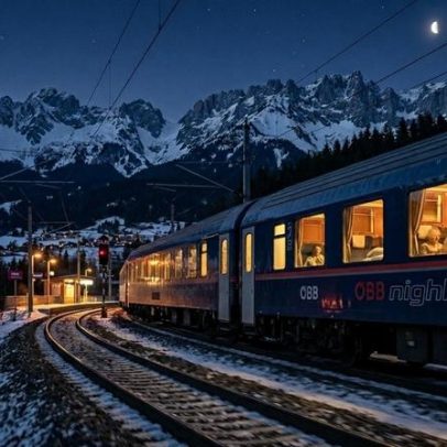 Trem noturno Viena-Roma inclui café da manhã e chuveiro na cabine