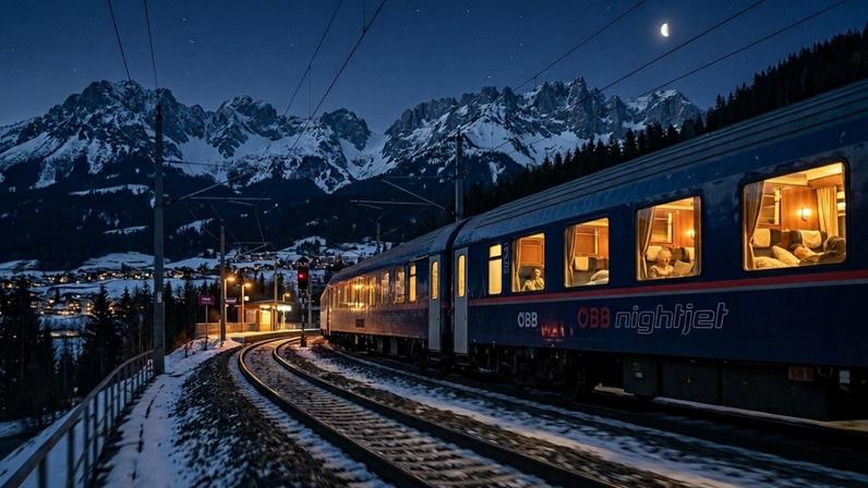 O trem noturno europeu que te leva de Viena a Roma enquanto você dorme e ainda inclui café da manhã e chuveiro na cabine