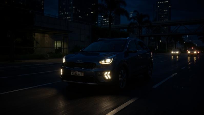 SUV híbrido sul-coreano com design aerodinâmico e sistema de propulsão eletrificada para máxima eficiência urbana