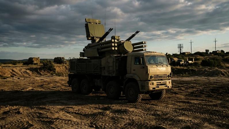 O impressionante sistema de defesa aérea russo Pantsir-S1 combina mísseis velozes e canhões duplos de 30 milímetros capazes de abater aeronaves e drones inimigos a mais de 20 quilômetros de distância