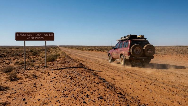 Rota rodoviária de quinhentos e dezessete quilômetros que atravessa o interior desértico da Austrália – Créditos: depositphotos.com / markrhiggins