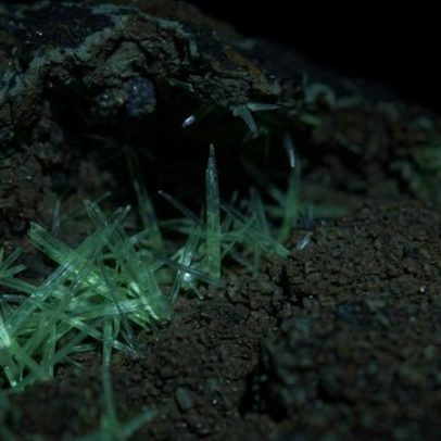 Cristal verde de urânio surge como marco radioativo e joia proibida