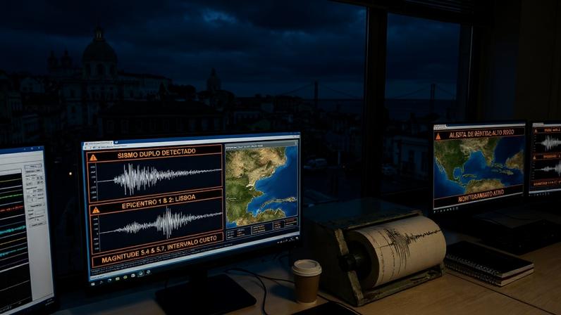Terremotos gêmeos no mesmo minuto intrigam geofísicos em Lisboa