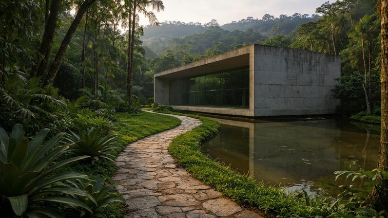Inhotim integra arte contemporânea e botânica em galpões monumentais na mata mineira