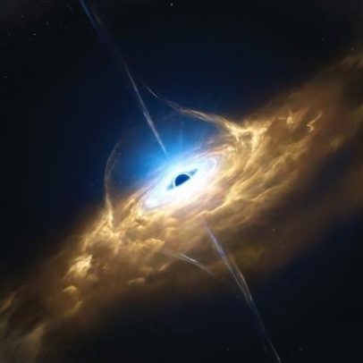 O maior reservatório de água do universo é um oceano ao redor de um buraco negro