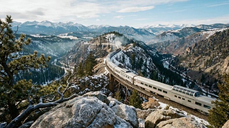 Viagem de 3924 km atravessa túnel de 8 km sob as Montanhas Rochosas