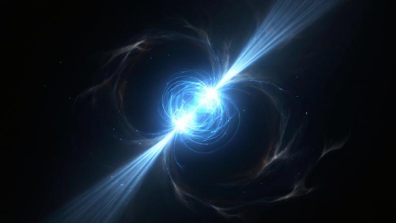 (Imagem ilustrativa)Matéria superdensa de estrelas de nêutrons que concentra massa colossal em volume minúsculo