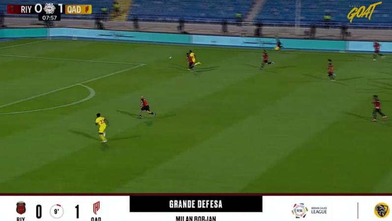 Al Riyadh - Al Qadisiya 0 - 1 | DEFESA DO GOLEIRO - Milan Borjan