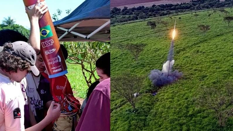 Alunos da USP criam foguete híbrido inovador mesmo sem curso aeroespacial (Imagem: Projeto Júpiter/ Divulgação)
