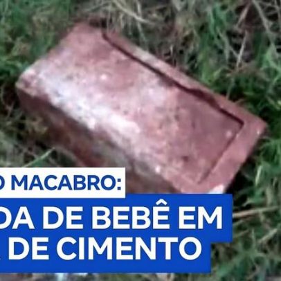 Ossada de bebê encontrada em caixa de cimento em Itanhaém