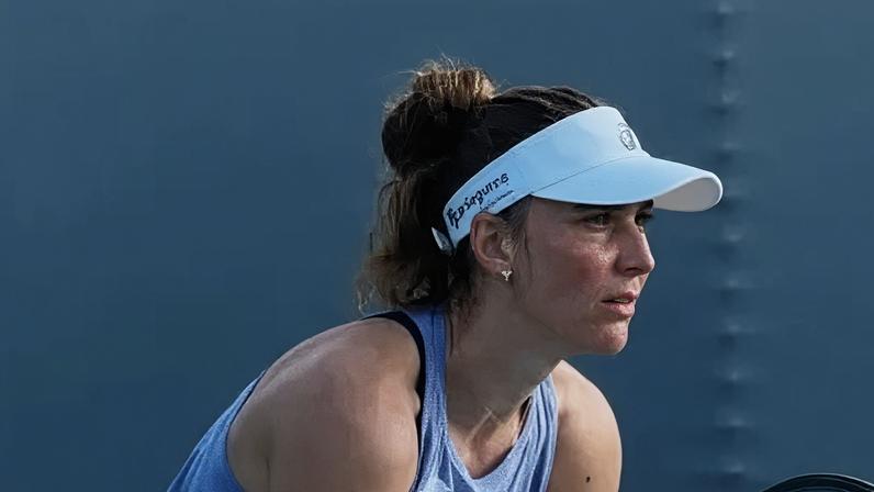 Bia Haddad em treino para o Miami Open