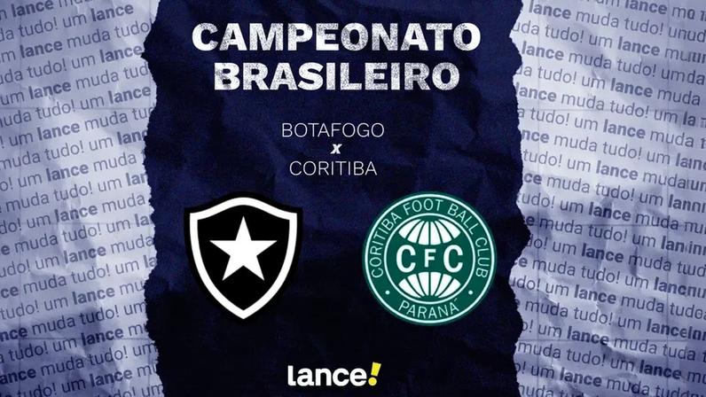 Botafogo e Coritiba se enfrentam pelo Brasileirão (Arte: Lance!)