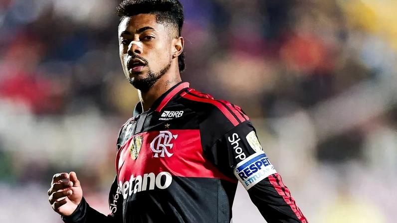 Bruno Henrique em ação pelo Flamengo diante do Cusco FC, pela Libertadores (Foto: Gilvan de Souza/Flamengo)