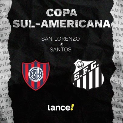 San Lorenzo x Santos: onde assistir e prováveis escalações da Sul-Americana