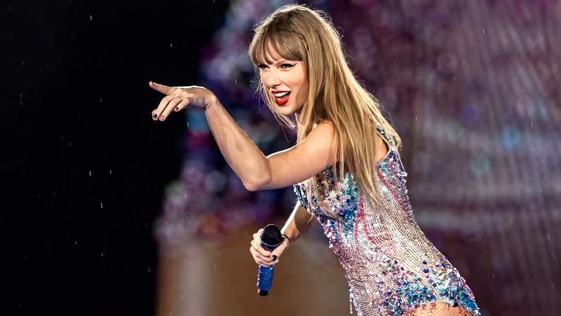 A cantora Taylor Swift durante passagem pelo Brasil em novembro de 2023.