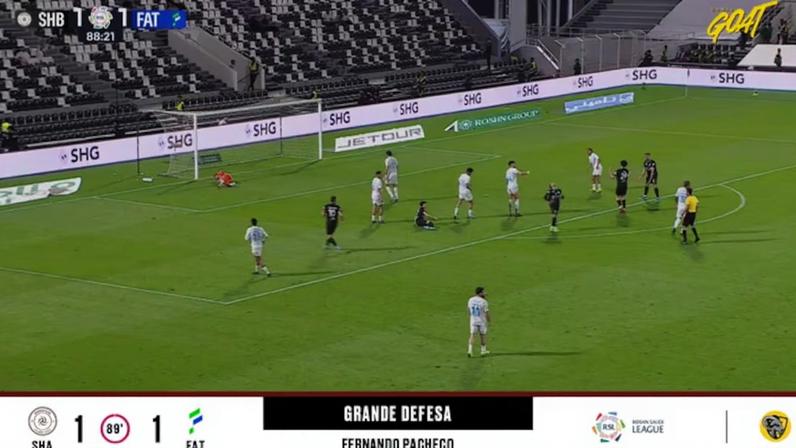 Al Shabab - Al Fateh 1 - 1 | DEFESA DO GOLEIRO - Fernando Pacheco