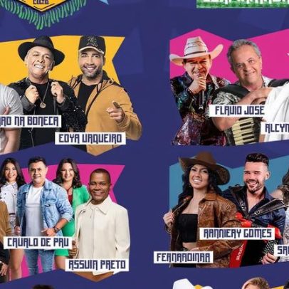 Elba Ramalho, Flávio José e Mano Walter no São João de Cuité
