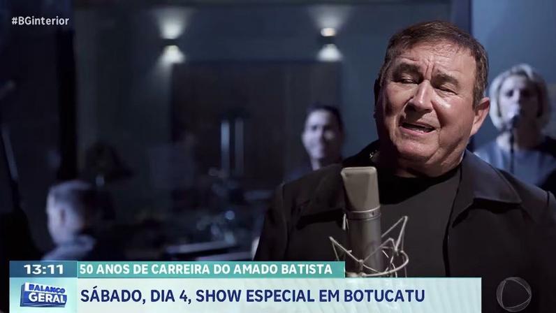 Amado Batista celebra 50 anos de carreira com show especial em Botucatu