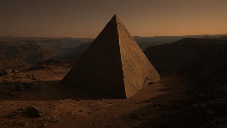 Formação de 137 m em Marte com faces angulares intriga geólogos há décadas