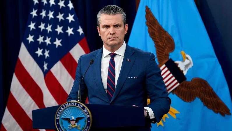 Pete Hegseth no Pentágono 2/3/2026 REUTERS/Elizabeth Frantz