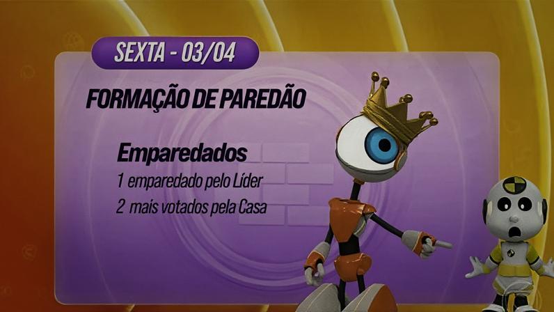 BBB 26: dinâmica turbo traz Anjo autoimune e eliminação marcada para domingo