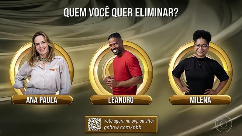 Quem você quer eliminar do BBB 26: Ana Paula, Leandro Boneco ou Milena